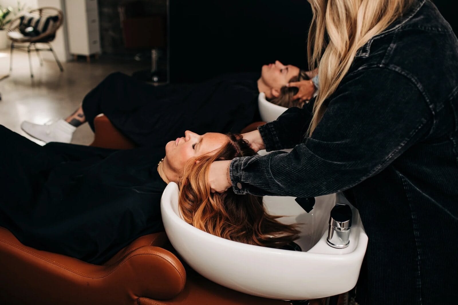Healthy dimensional hair after a restorative salon treatment